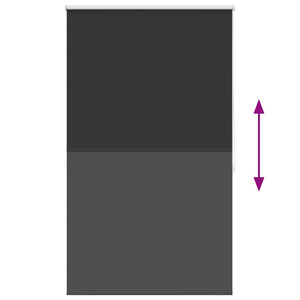 Verdunkelungsrollo 104,4 x 175 cm, Stoffbreite 100 cm, schwarz
