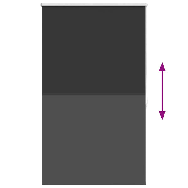 Verdunkelungsrollo 104,4 x 175 cm, Stoffbreite 100 cm, schwarz