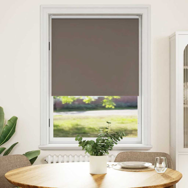 Kaffeebraunes Verdunkelungsrollo, 120 cm Stoffbreite