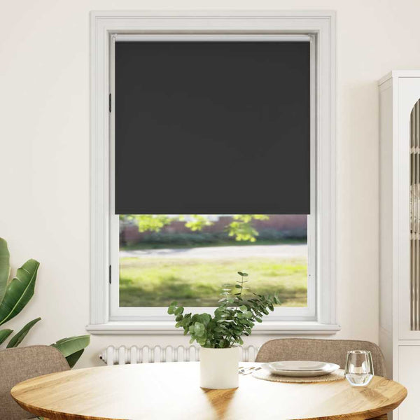 Verdunkelungsrollo Schwarz 120 x 175 cm