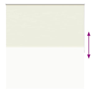 Verdunkelungsrollo 164,4 x 175 cm, Stoffbreite 160 cm, Gebrochen Weiß