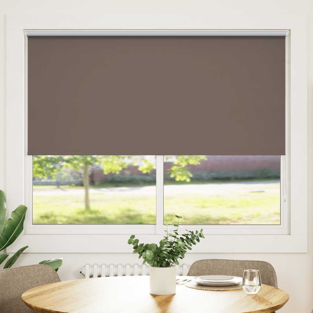 Verdunkelungsrollo, 160cm breit, Kaffeebraun