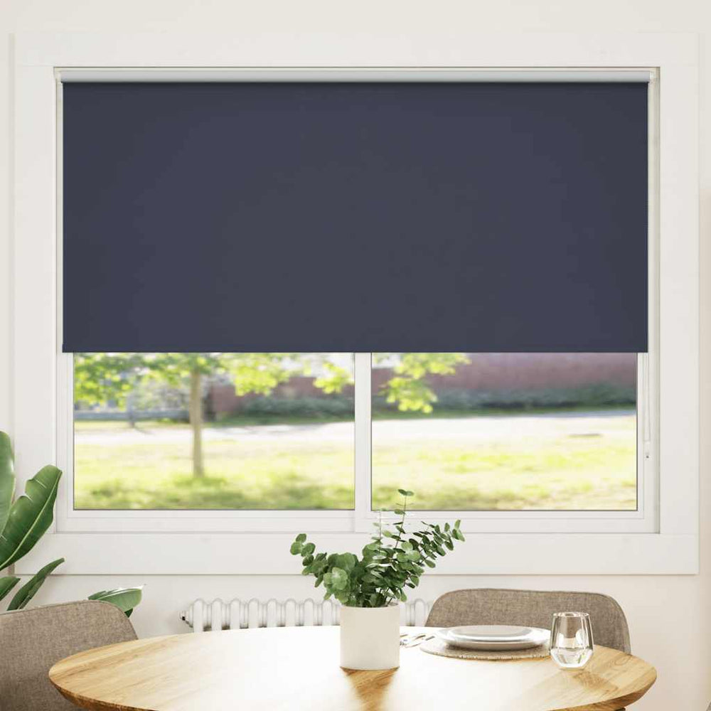 vidaXL Store occultant 164,4 x 175 cm, largeur du tissu 160 cm, bleu marine