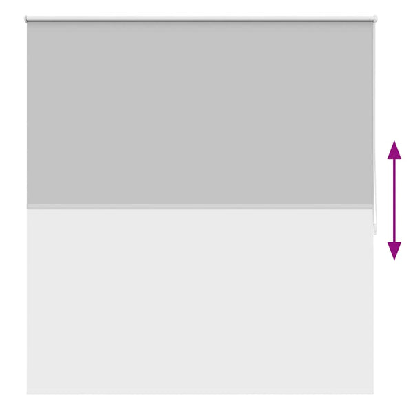 Graues Verdunkelungsrollo, 160 cm breit