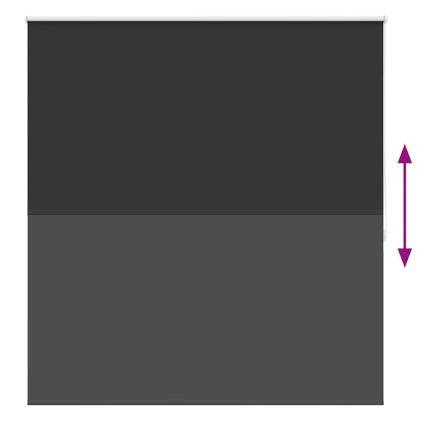 Verdunkelungsrollo 164,4 x 175 cm, Stoffbreite 160 cm, schwarz