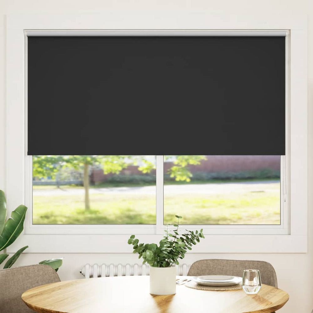 vidaXL Store occultant 164,4 x 175 cm, largeur du tissu 160 cm, noir