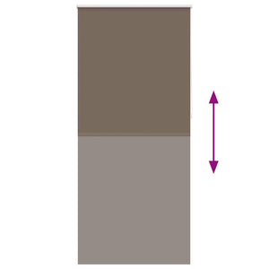 Verdunkelungsrollo, 80 cm Stoffbreite, Kaffeebraun