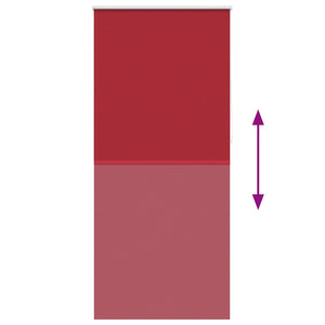 vidaXL Store occultant 84,4 x 230 cm, largeur de tissu 80 cm, rouge