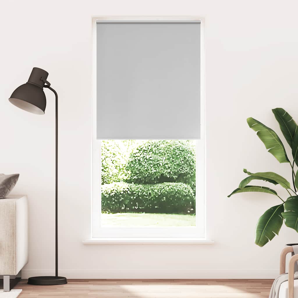 Verdunkelungsrollo Grau 84,4x230cm
