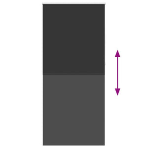 Verdunkelungsrollo 84,4 x 230 cm, Stoffbreite 80 cm, schwarz