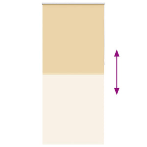 Beige Verdunkelungsrollo 100 x 230 cm