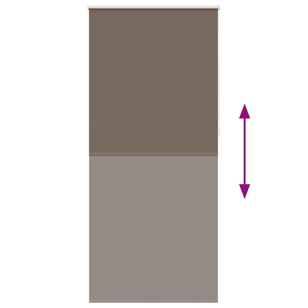 Verdunkelungsrollo 104,4 x 230 cm, Stoffbreite 100 cm, Kaffeebraun