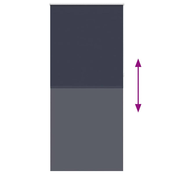 Verdunkelungsrollo 104,4 x 230 cm, Stoffbreite 100 cm, Marineblau