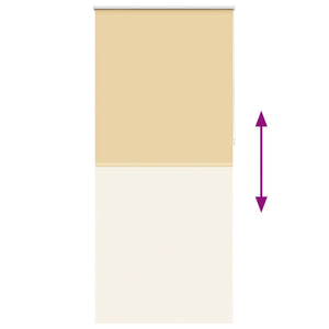 Verdunkelungsrollo 124,4 x 230 cm, Stoffbreite 120 cm, Beige