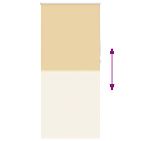Verdunkelungsrollo 124,4 x 230 cm, Stoffbreite 120 cm, Beige