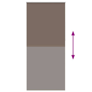 Kaffeebraunes Verdunkelungsrollo, 120 cm breit