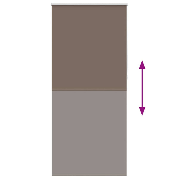 Kaffeebraunes Verdunkelungsrollo, 120 cm breit