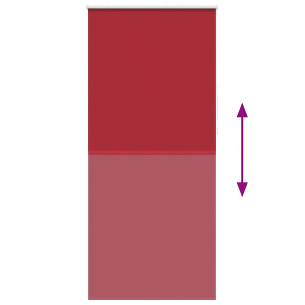 Verdunkelungsrollo 124,4 x 230 cm, Stoffbreite 120 cm, rot