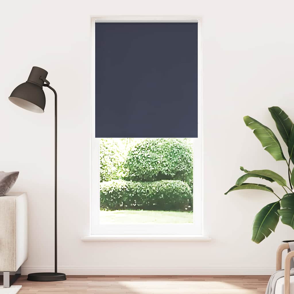 Marineblaues Verdunkelungsrollo, 120 cm Stoffbreite
