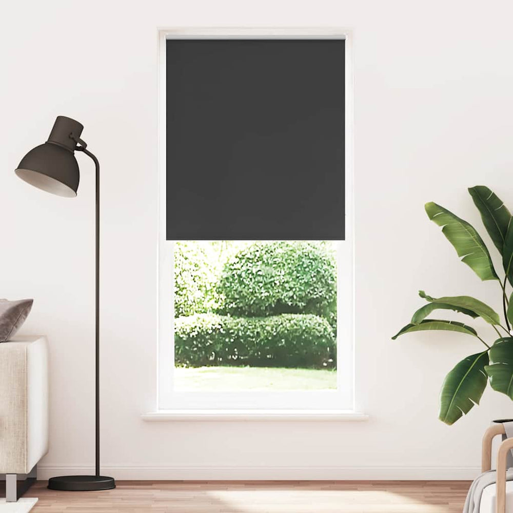 vidaXL Store occultant 124,4 x 230 cm, largeur de tissu 120 cm, noir