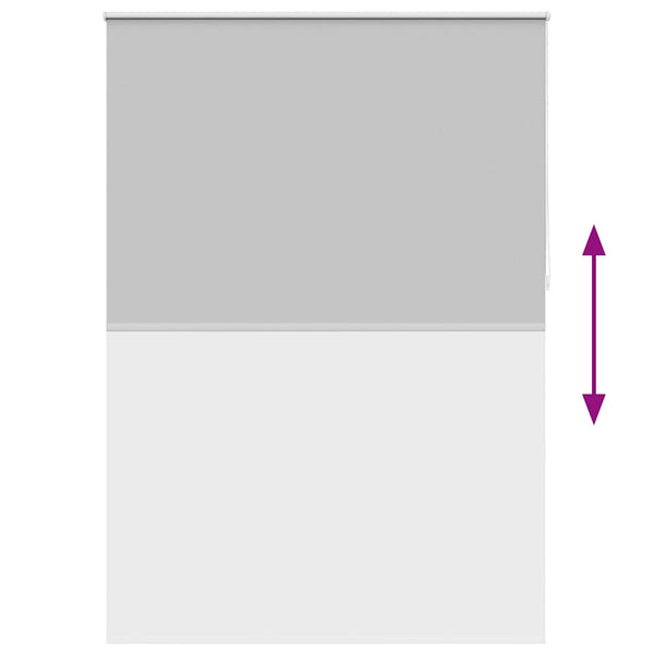 Graues Verdunkelungsrollo, 140 cm breit