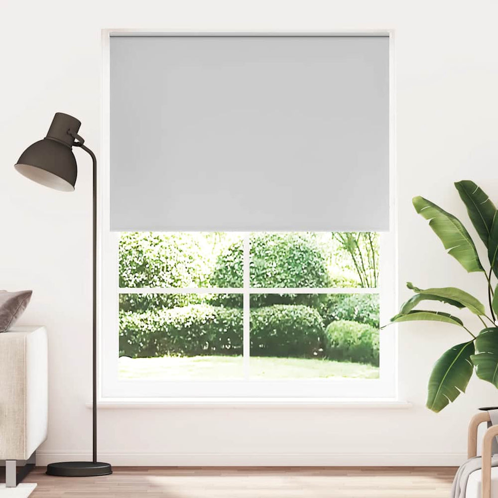 vidaXL Store enrouleur occultant 144,4 x 230 cm, largeur du tissu 140 cm, gris