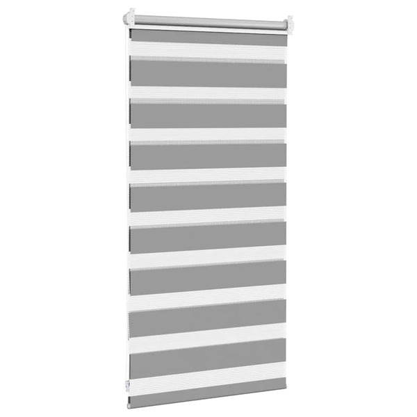 Zebra-Rollo 40,9 x 100 cm, Stoffbreite 36,7 cm, grau