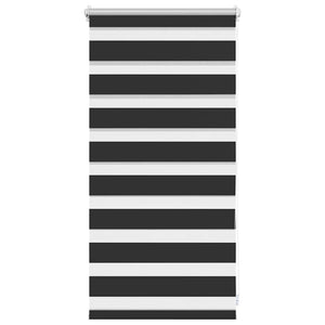 vidaXL Store enrouleur jour nuit 40,9 x 100 cm, largeur de tissu 36,7 cm, noir