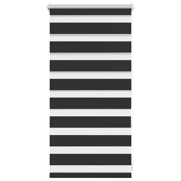 vidaXL Store enrouleur jour nuit 40,9 x 100 cm, largeur de tissu 36,7 cm, noir