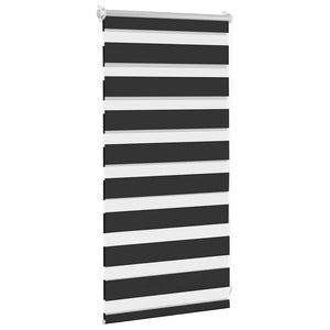 Zebra-Rollo 40,9 x 100 cm, Stoffbreite 36,7 cm, schwarz