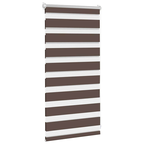 Zebra-Rollo 40,9 x 100 cm, Stoffbreite 36,7 cm, Kaffeebraun