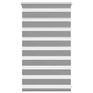 Zebra-Rollo 50,9 x 100 cm, Stoffbreite 46,7 cm, grau