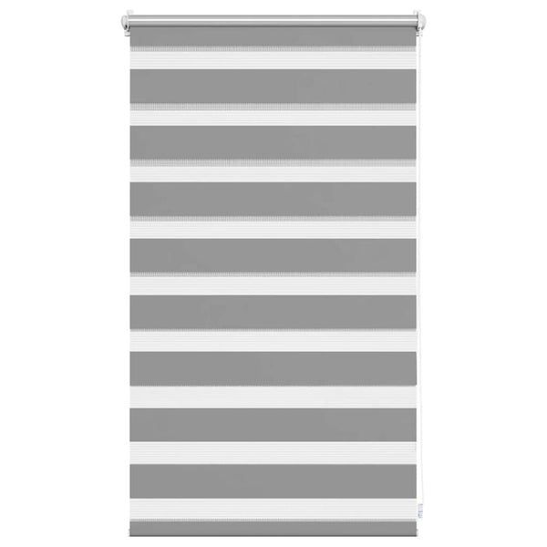 Zebra-Rollo 50,9 x 100 cm, Stoffbreite 46,7 cm, grau