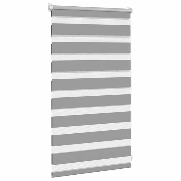 Zebra-Rollo 50,9 x 100 cm, Stoffbreite 46,7 cm, grau