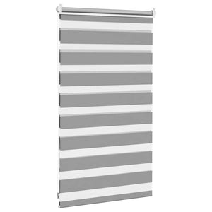 Zebra-Rollo 50,9 x 100 cm, Stoffbreite 46,7 cm, grau