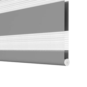 Zebra-Rollo 50,9 x 100 cm, Stoffbreite 46,7 cm, grau