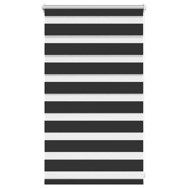 Zebra-Rollo 50,9 x 100 cm, Stoffbreite 46,7 cm, schwarz