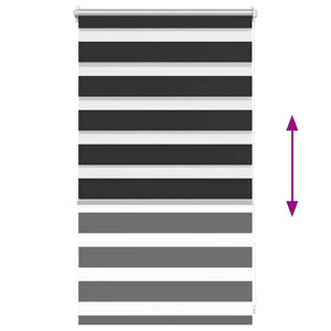 Zebra Rollo Schwarz 50,9x100cm