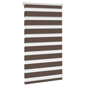 Kaffeebraunes Zebra Rollo 50,9x100 cm