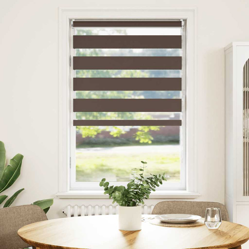 Kaffeebraunes Zebra Rollo 50,9x100 cm