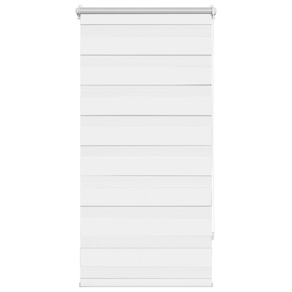 vidaXL Store enrouleur jour nuit 60,9 x 120 cm, largeur de tissu 56,7 cm, blanc