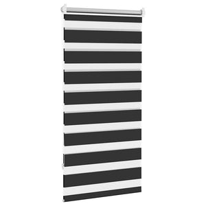 Zebra-Rollo 60,9 x 120 cm, Stoffbreite 56,7 cm, schwarz