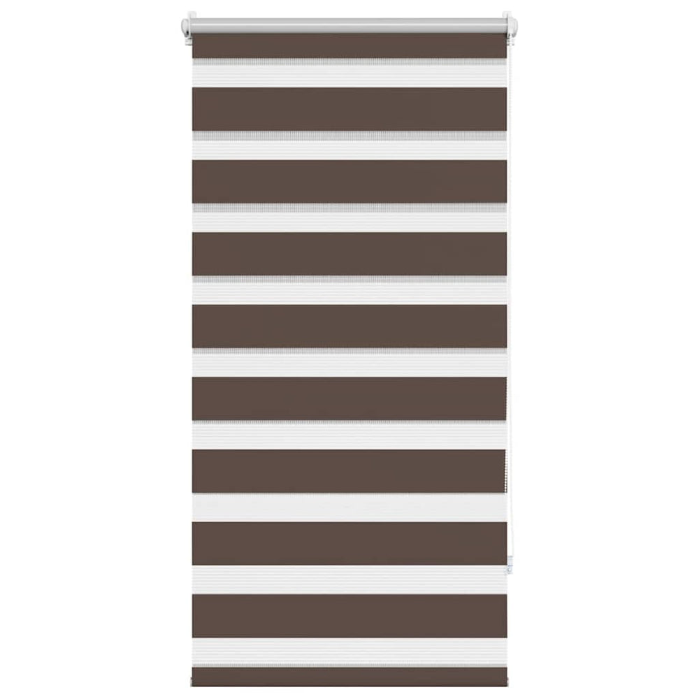 Zebra-Rollo 60,9 x 120 cm, Stoffbreite 56,7 cm, Kaffeebraun