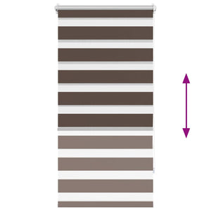Kaffeebraunes Zebra-Rollo 60,9x120cm