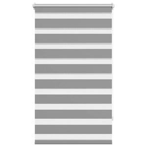 Zebra-Rollo 70,9 x 120 cm, Stoffbreite 66,7 cm, grau