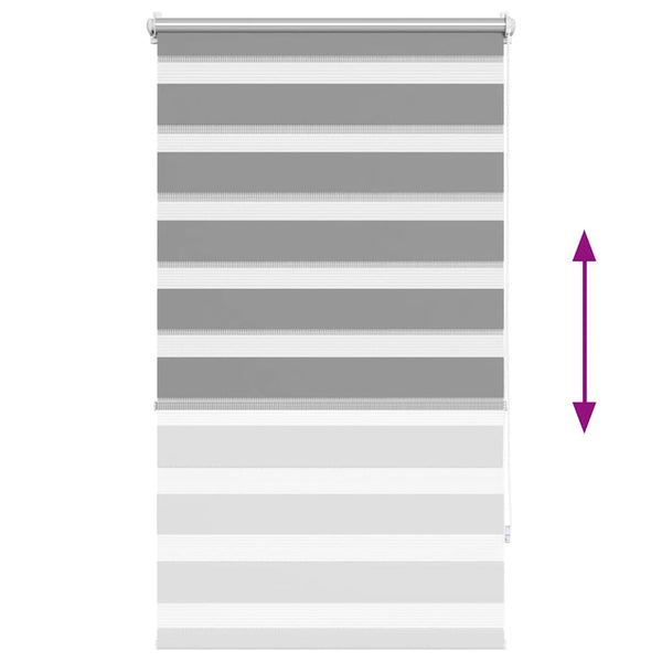 Graues Zebra-Rollo 70,9x120 cm