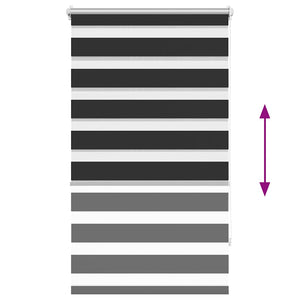 Zebra Rollo Schwarz 70,9x120cm
