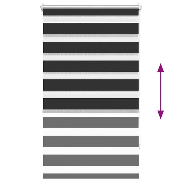 Zebra Rollo Schwarz 70,9x120cm