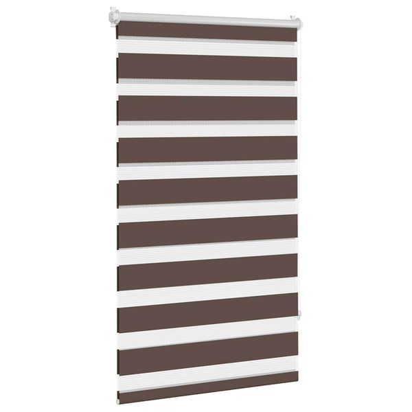 Zebra-Rollo 70,9 x 120 cm, Stoffbreite 66,7 cm, Kaffeebraun