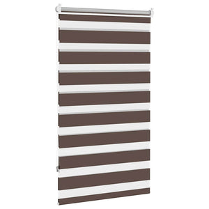 Kaffeebraunes Zebra-Rollo 70,9x120 cm